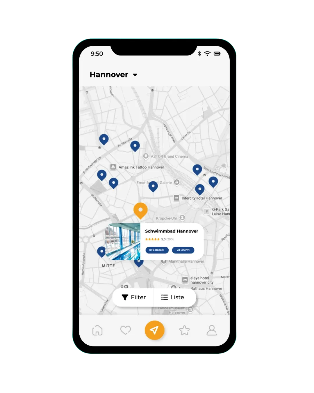 Favoriten und Planung