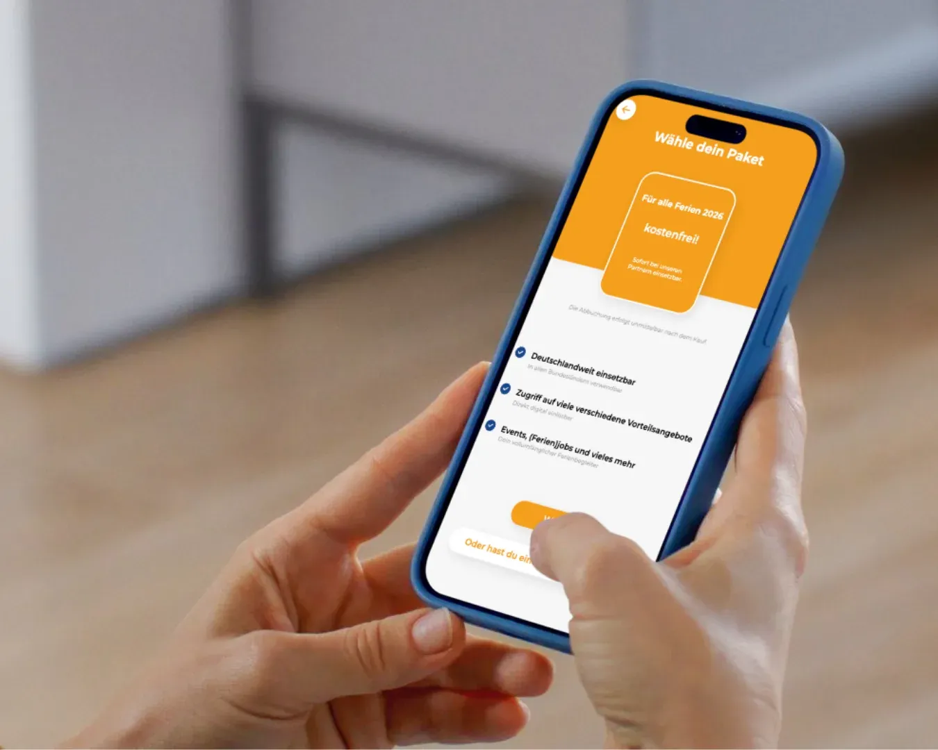 Pass kaufen oder aktivieren