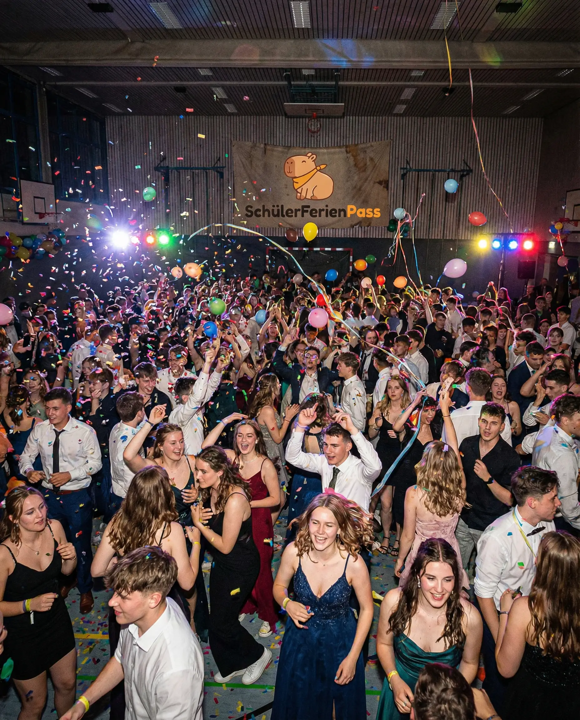 Schüler feiern ihren Abschluss