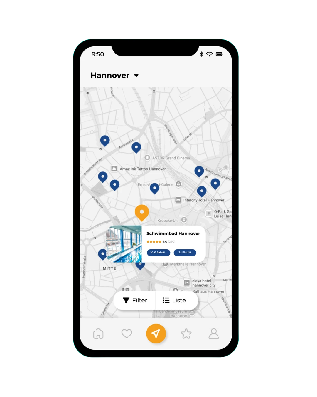 Favoriten und Planung