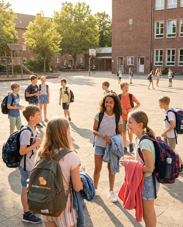 Schüler in der Freizeit