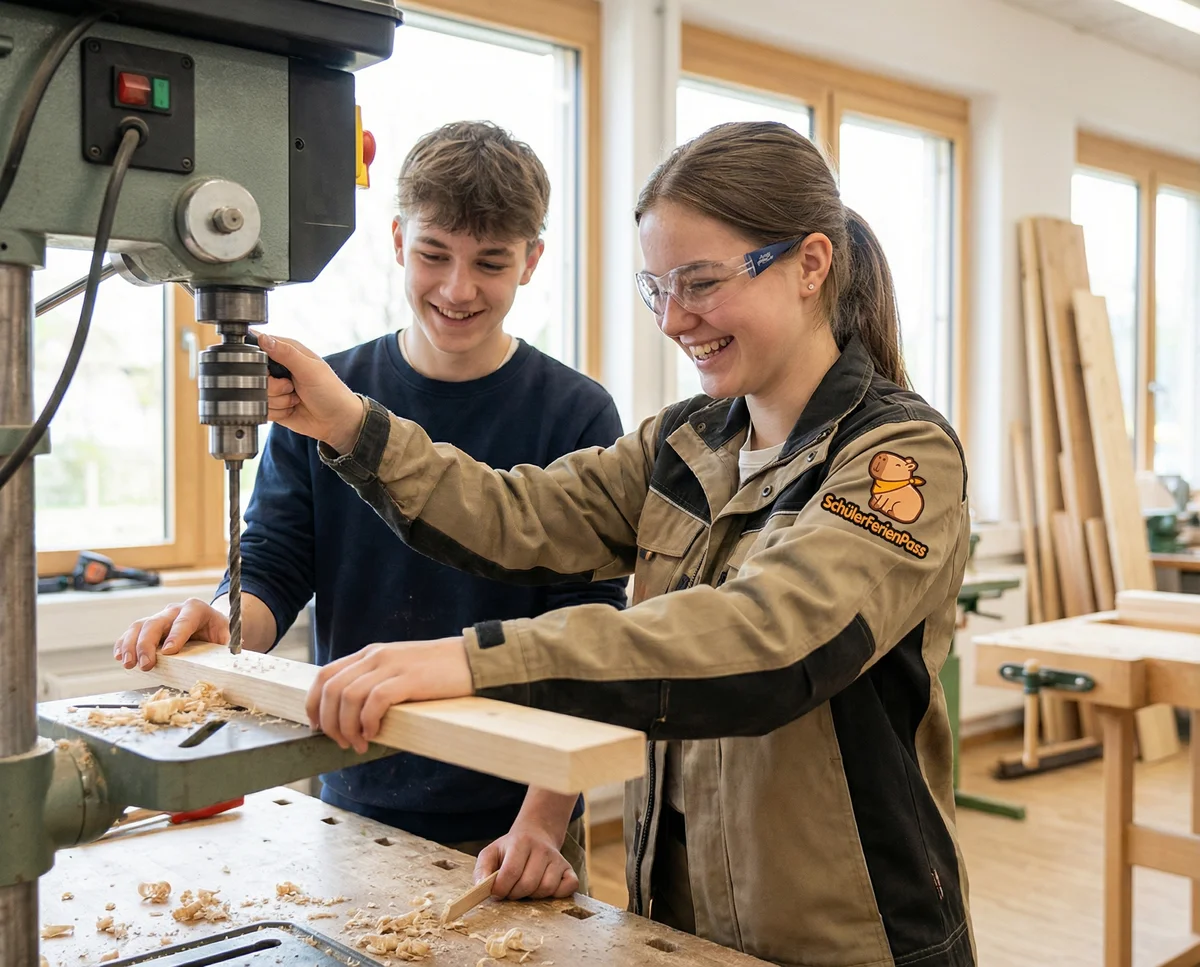 Jugendliche bei der Arbeit