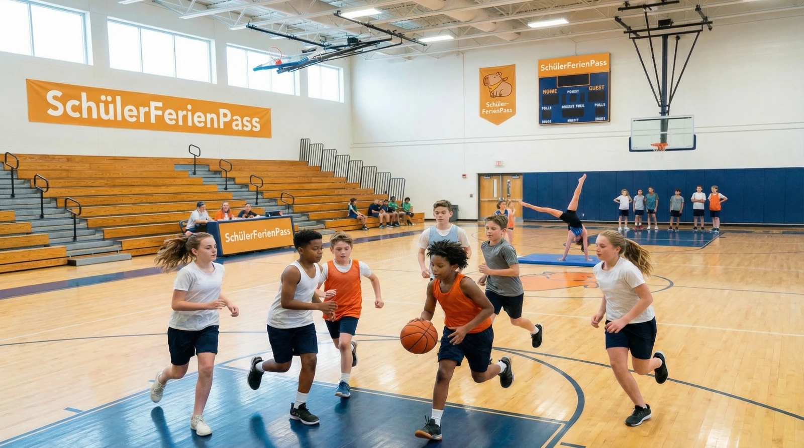 Fußball spielende Kinder